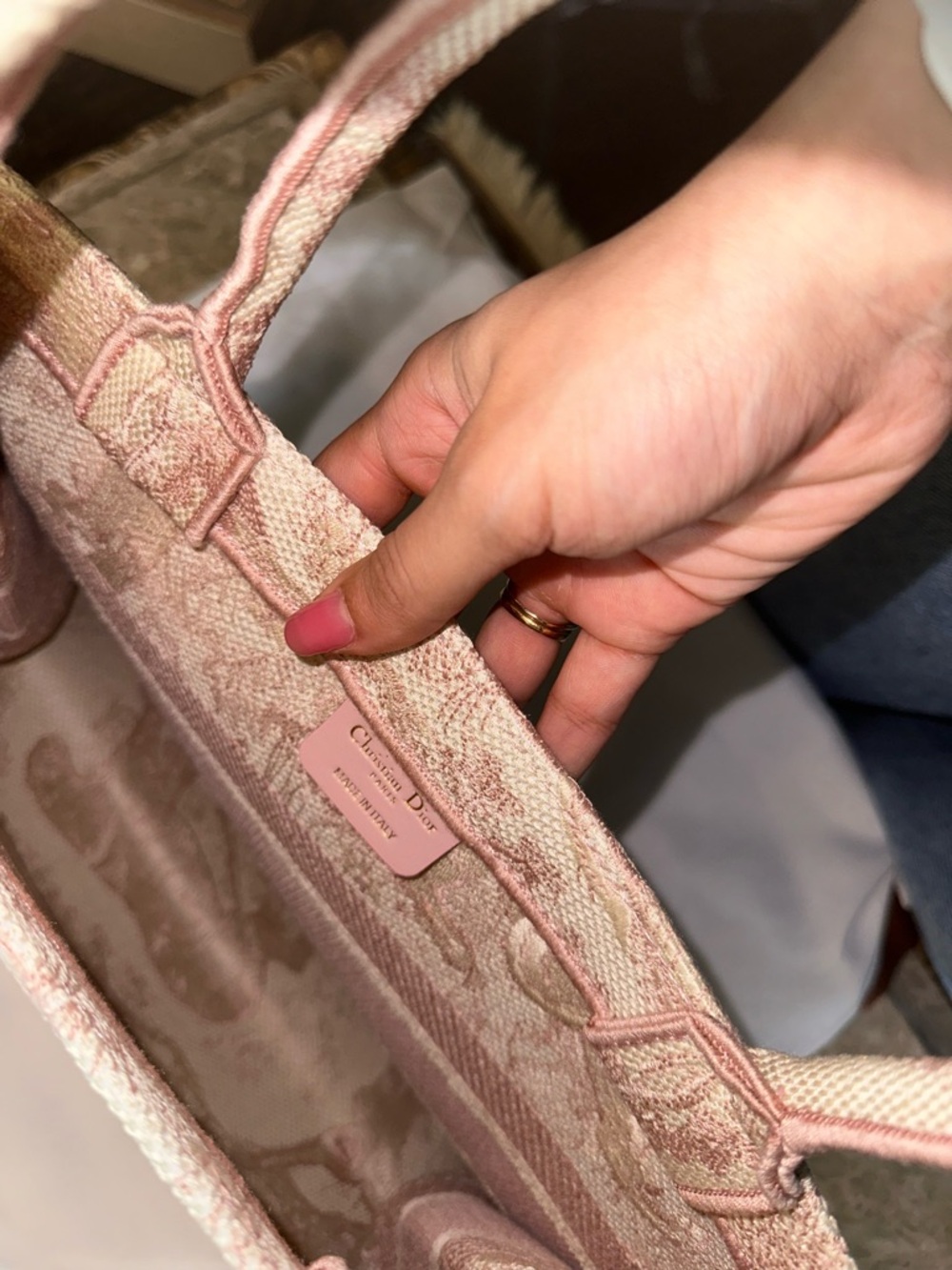 Dior medium Pink Book Tote!!💖 - Picture 6 of 8